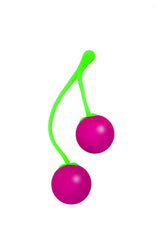 Colorful cherry-shaped vaginal balls for pelvic floor strengthening and pleasure